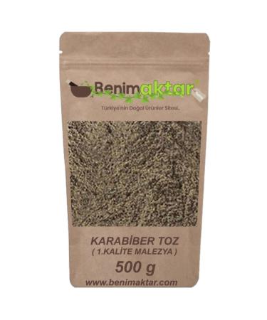 Benim Aktar Benimaktar Black Pepper Powder Black Pepper 1st quality Malaysian Malabar Type 500 Gr