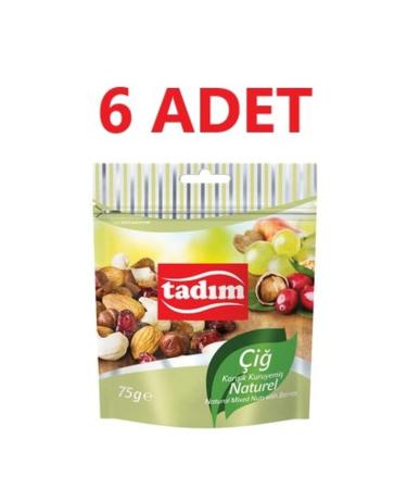 Tad m Natural Raw Mixed 75 Gr X 6 Pieces
