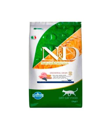N & D Low Grain Lamb & Blueberry Cat Food 10 kg