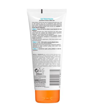 Garnier Protective Sun Milk for Children with Sensitive Skin Spf 50 200 ml 3600541918771 - Buy Online on GoSupps.com