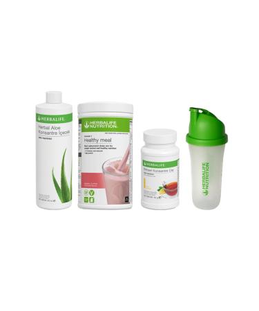 Herbalife Starter Kit 14 1 Raspberry Shake 50gr Tea Aloe Drink Hek1039