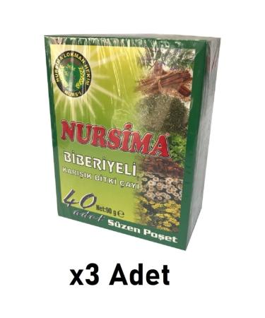 Nursima Rosemary Mixed Herbal Tea 40 Strains 3 Pieces