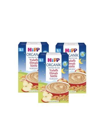 Hipp Organic Good Night Milk Oatmeal Apple Cereal Based Supplementary Food 250g X 3 Packs