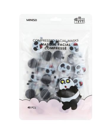 Miniso We Bare Bears Compressed Face Masks - Panda