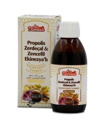 Bee Drops Propolis Turmeric Ginger Echinacea Adult Molasses 250 Gr