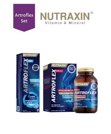 Nutraxin Glucosamine Support Package | Artroflex Hya-c- 90 Tablets - Artroflex Gel 100 Ml