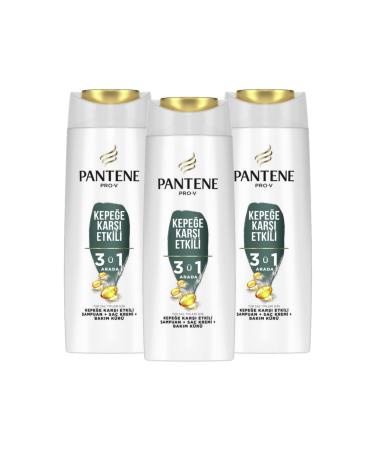 Pantene Pro-v Anti-Dandruff 3 in 1 Shampoo for All Hair Types 400 ml X3