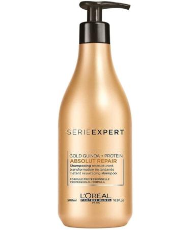 L'oreal Professionnel Serie Expert Gold Quinoa Absolut Repair Shampoo 500ml Cream 200ml - Buy Online on GoSupps.com