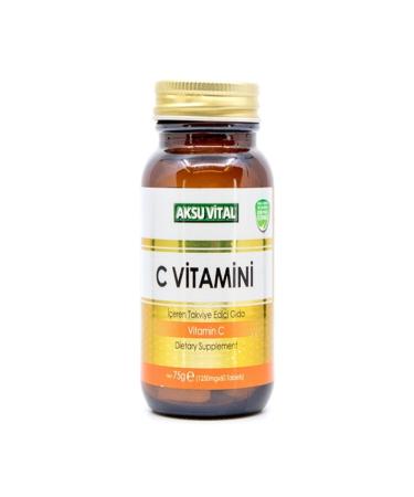 Aksu Vital Vitamin C Supplementary Tablet 60 Tablets 1250 Mg Aksuvital - Buy Online on GoSupps.com