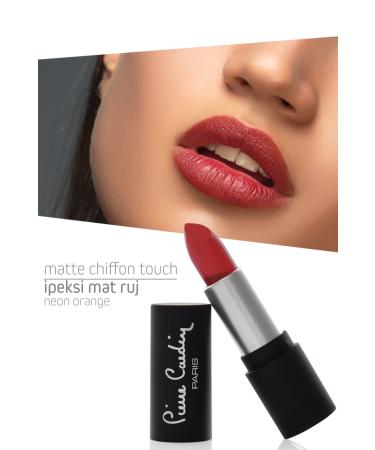 Pierre Cardin Matte Chiffon Touch Lipstick - Neon Orange -187