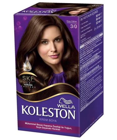 Wella Brand: Hair Dye Dark Brown 3/0 50 Ml Category: Hair Dye