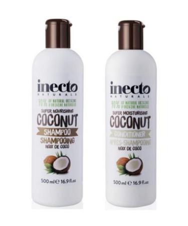 inecto Coconut Oil Shampoo + Coconut Oil Hair Care Conditioner (Set of 2)