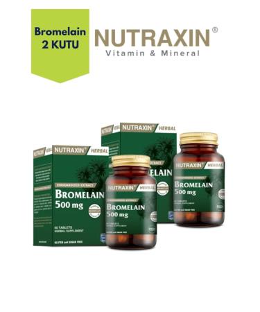 Nutraxin Bromelain 2 Box Set | Bromelain 2 Pieces 60 Tablets Advantage Package
