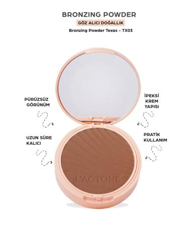 L'ACTONE Bronzing Powder Texas - Tx03 Professional Make Up Bronzer Contour Powder - Buy Online on GoSupps.com