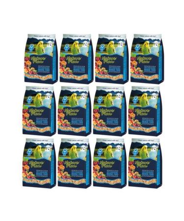 Nature Plan Fruit Flavored + Honey Budgie Food 1000 Gr X 12 Pieces