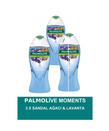 Palmolive Moments Shower Gel Sandalwood & Lavender 500ml - 3pcs