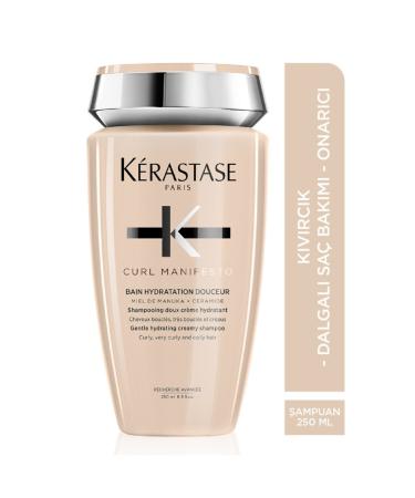 Kerastase Curl Manifesto Bain Hydratation Douceur Nourishing Shampoo for Curly Hair 250 Ml
