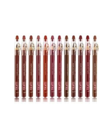 Tikatti 12-Piece Thick Lip Pencil with Sharpener