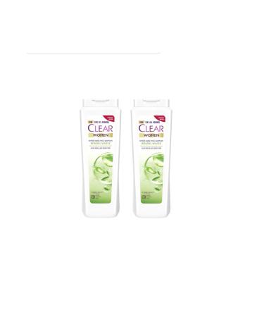 Clear Women Anti-Dandruff Effective Herbal Synthesis Aloe Vera & Tea Tree Oil Shampoo 485ml 2-Pack