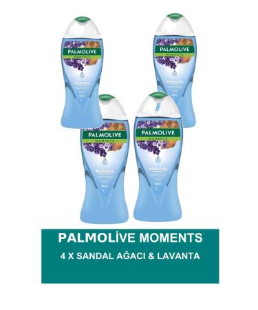 Palmolive Moments Shower Gel Sandalwood & Lavender 500ml - 4 Pieces