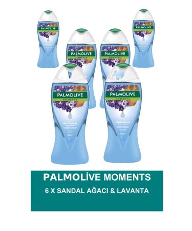 Palmolive Moments Shower Gel Sandalwood & Lavender 500ml 6 Pieces