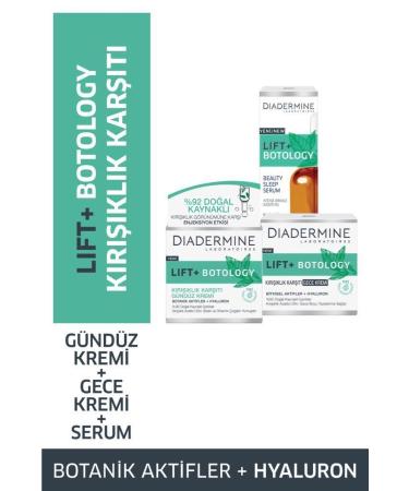 Diadermine Lift+ Botology Anti-Wrinkle Serum 30 Ml + Day Cream 50 Ml + Night Cream 50 Ml