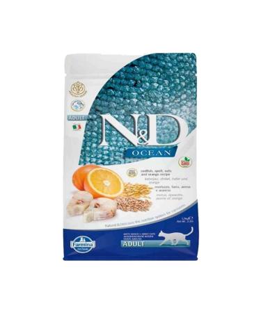 N & D Ocean Cod & Orange Low Grain Adult Cat Food 1.5 kg