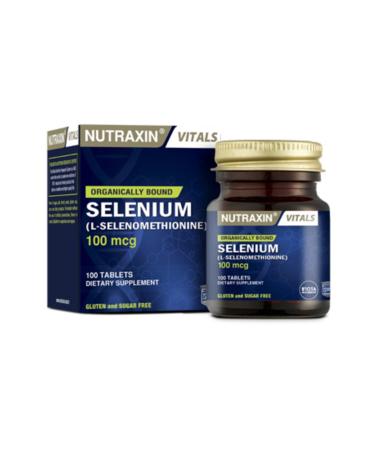Nutraxin Mineral Supplement Selenium 100 Mcg 100 Tablets