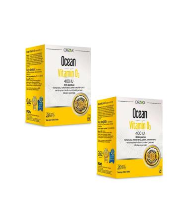 Ocean Ocean Vitamin D3 400 Iu Spray 20ml 2 Pieces