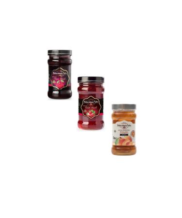 Abdurrahman Tatl c Sour Cherry Jam 380gr + Strawberry Jam 380gr + Apricot Jam 380gr