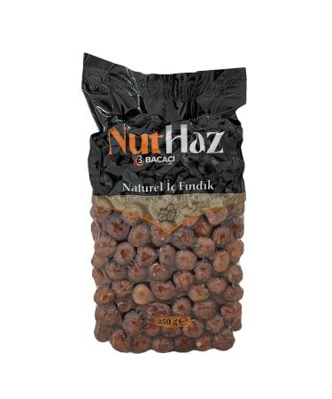 NutHaz Natural Raw Hazelnuts 250 Gr Vacuum Package
