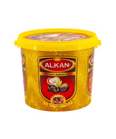 Alkan Very Lightly Salted Dry Sele Gemlik Olives 3 kg Bucket - Buy Online on GoSupps.com
