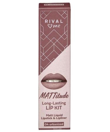 Rival Loves Me Brand: Lipstick Liquid Matte Kit No:04 Mattitude Urbanized 2-Piece Category: Lipstick