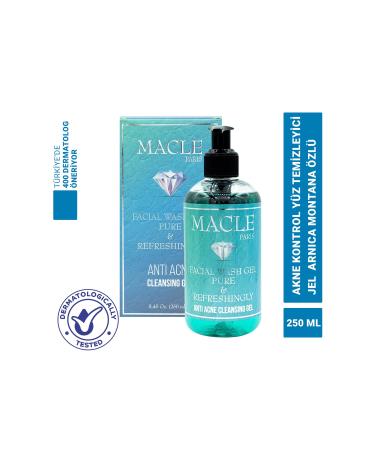 Macle Paris Anti-Acne and Pimple Salicylic Acid Foaming Facial Cleansing Purifying and Refreshing Gel 250 ml - Buy Online on GoSupps.com