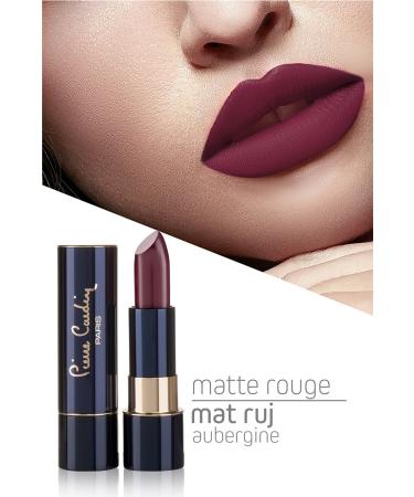 Pierre Cardin Matte Rouge Matte Lipstick- Aubergine - Buy Online on GoSupps.com