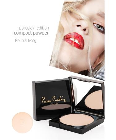 Pierre Cardin Porcelain Edition Compact Powder -Neutral Ivory Powder - Buy Online on GoSupps.com