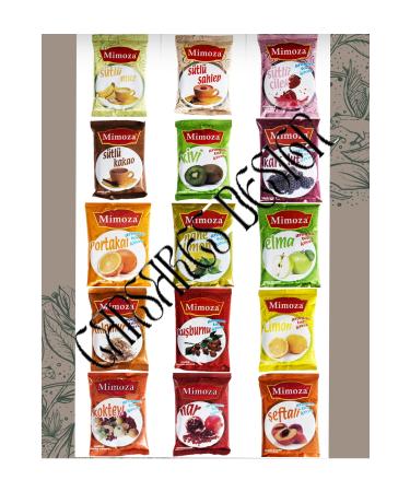 Mimosa Flu Tea Kiwi Black Mulberry Milk Cocoa and Strawberry Flavored Hot Milk Shake Winter and Cafe Tea Pack of 4 900 Gr. - Buy Online on GoSupps.com