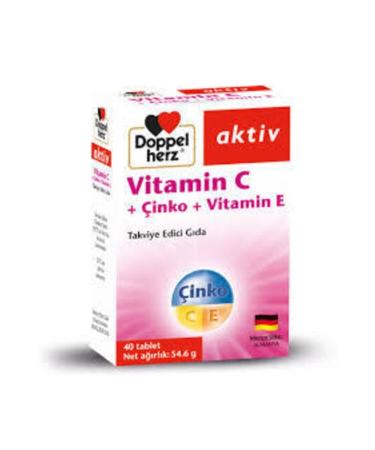 Doppelherz Active Vitamin C Zinc Vitamin E 40 Tablets