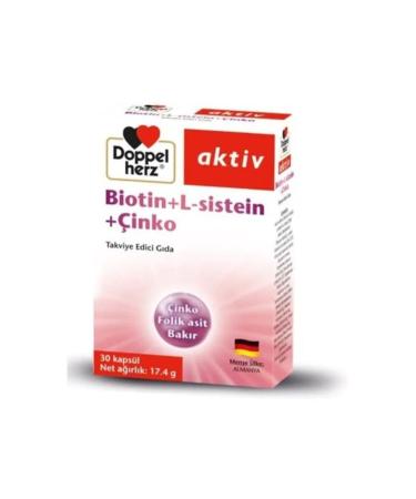 Doppelherz Active Biotin + L-Cysteine + Zinc 30 Capsules
