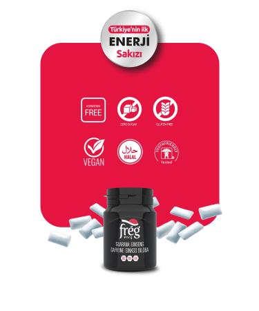 Fr g Freg Caffeinated Vitamin Energy Gum 3-Pack Advantage Pack / Sugar-Free and Mint Flavored - Buy Online on GoSupps.com