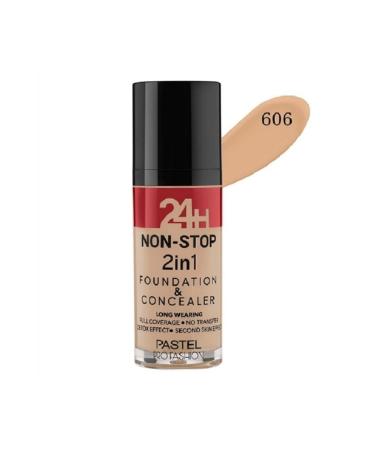 Pastel 24h Non-stop 2 In 1 Foundation And Concealer 601
