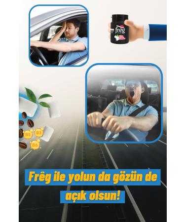 Fr g Freg Caffeinated Vitamin Energy Gum 6-pack Eco Pack / Sugar-free and Mint Flavored - Buy Online on GoSupps.com