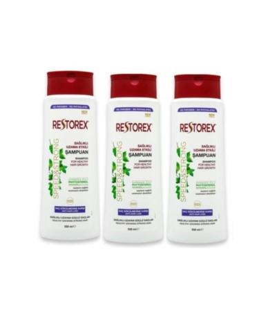 Restorex Shampoo Healthy Growth Effective Against Hair Loss X 3 Pieces 500 ml
