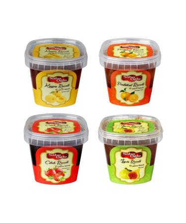 SABIRO LU 800 Gr Pls Bucket Jam Apricot-orange-strawberry-fig