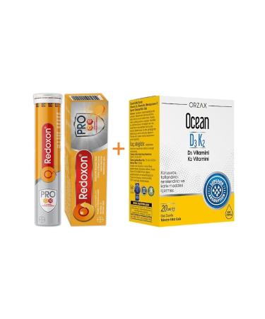 Redoxon Pro 15 Effervescent Tablet + Ocean D3k2 Drops 20 ml