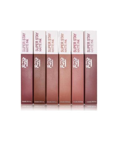Rose Beauty Model Super Stay Matte 6-Piece Liquid Lipstick Set