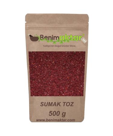 Benim Aktar Benimaktar Real Mara Powder Sumac 1st quality 500 Gr