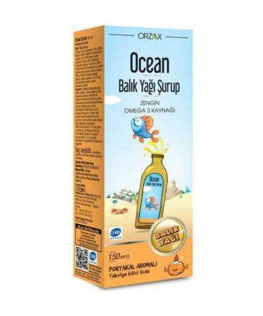 Ocean Ocean Fish Oil Syrup (Orange Flavored) 150ml / Ocean Omega 3 Orange Flavored Syrup 150 ml