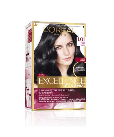 L'Oreal Paris Loreal Excellence Hair Dye 1.01 Deep Black