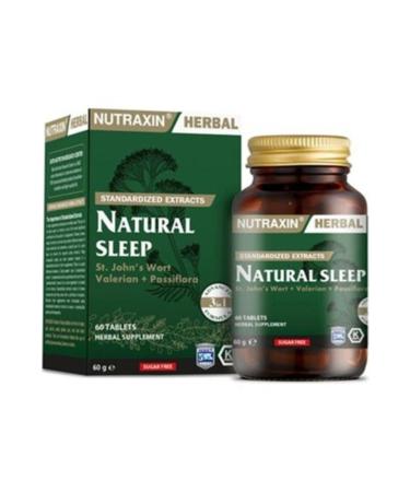 Nutraxin Herbal Food Supplement for Adults - Natural Sleep 60 Capsules